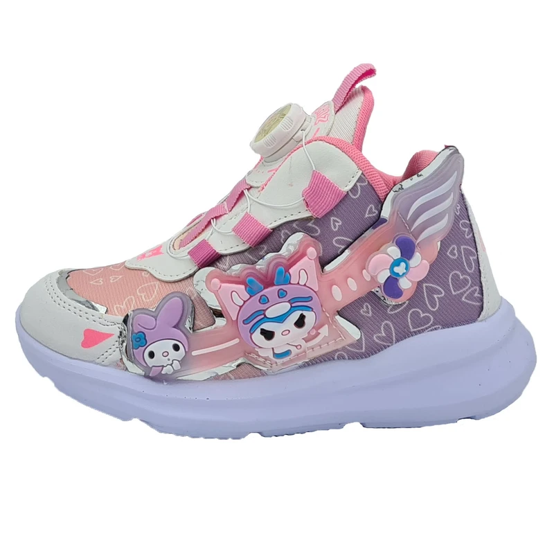 کفش پیاده‌روی دخترانه مدل کرومی چراغدار 9090