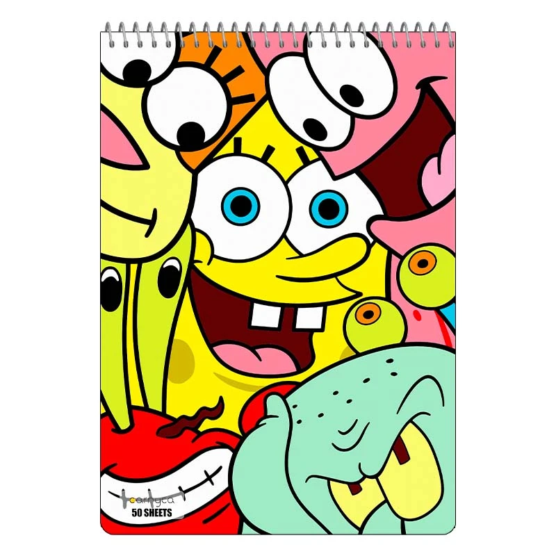 دفتر نقاشی 50 برگ سیمی کارنیکا طرح باب اسفنجی spong bob کد 17451