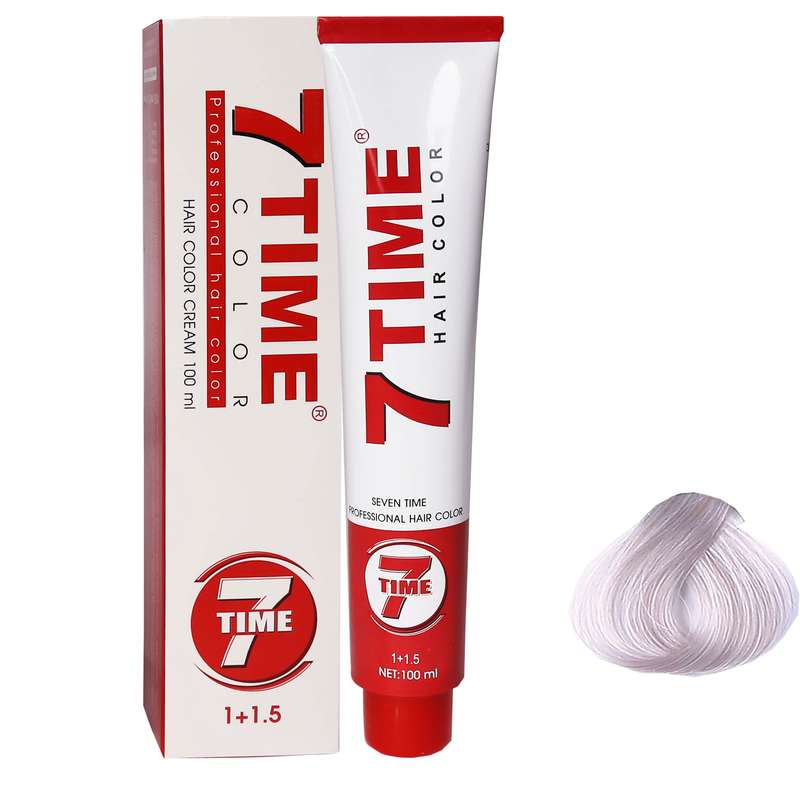 رنگ مو سون تایم  شماره E13 سری واریاسیون  حجم 100 میلی لیتر رنگ واریاسیون نقره ای