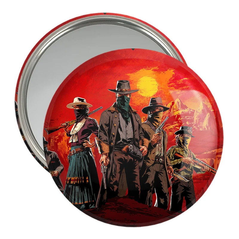 آینه جیبی خندالو مدل رد دد Red Dead  کد 10292