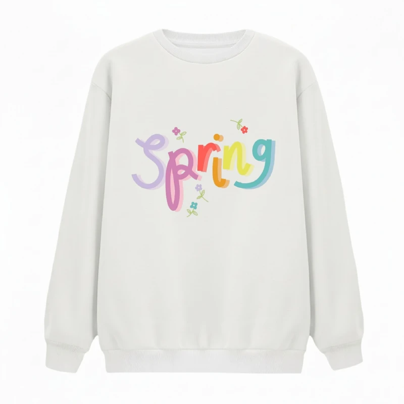 سویشرت زنانه مدل بهار نوشته 