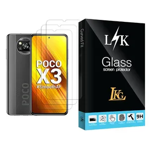 LKG LK Glass MIX003 Screen Protector For Xiaomi Poco X3 Pack Of 3
