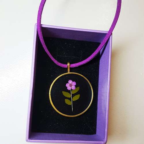 گردنبند زنانه طرح گل مدل B10