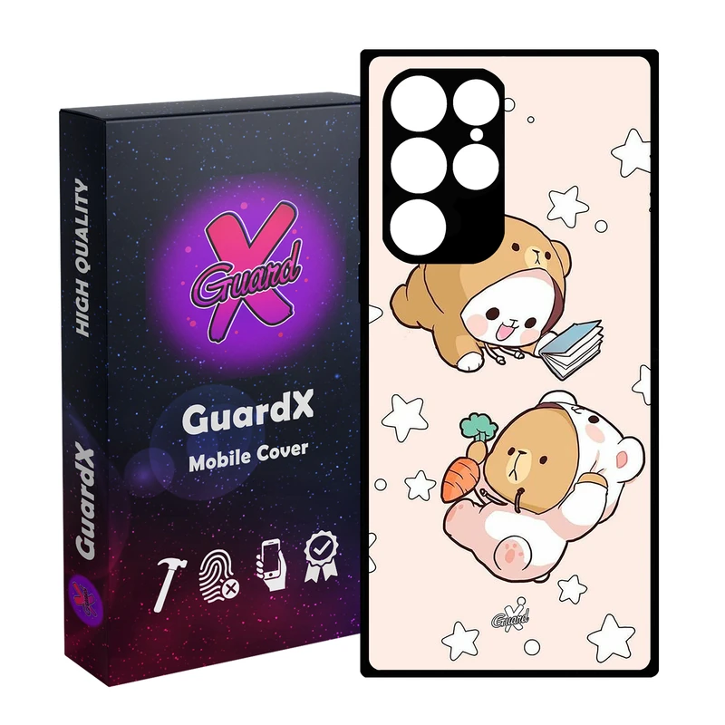 کاور گارد ایکس طرح Milk Mocha مدل Glass10540 مناسب برای گوشی موبایل سامسونگ Galaxy S23 Ultra