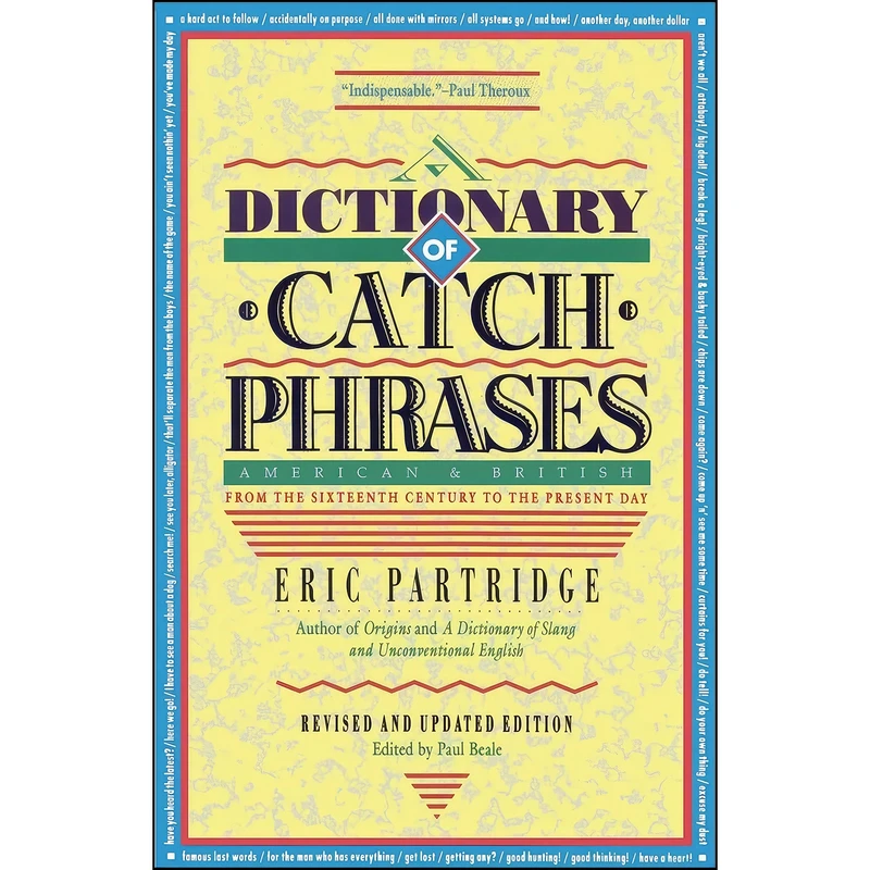کتاب Dictionary of Catch Phrases اثر Eric Partridge انتشارات Scarborough House