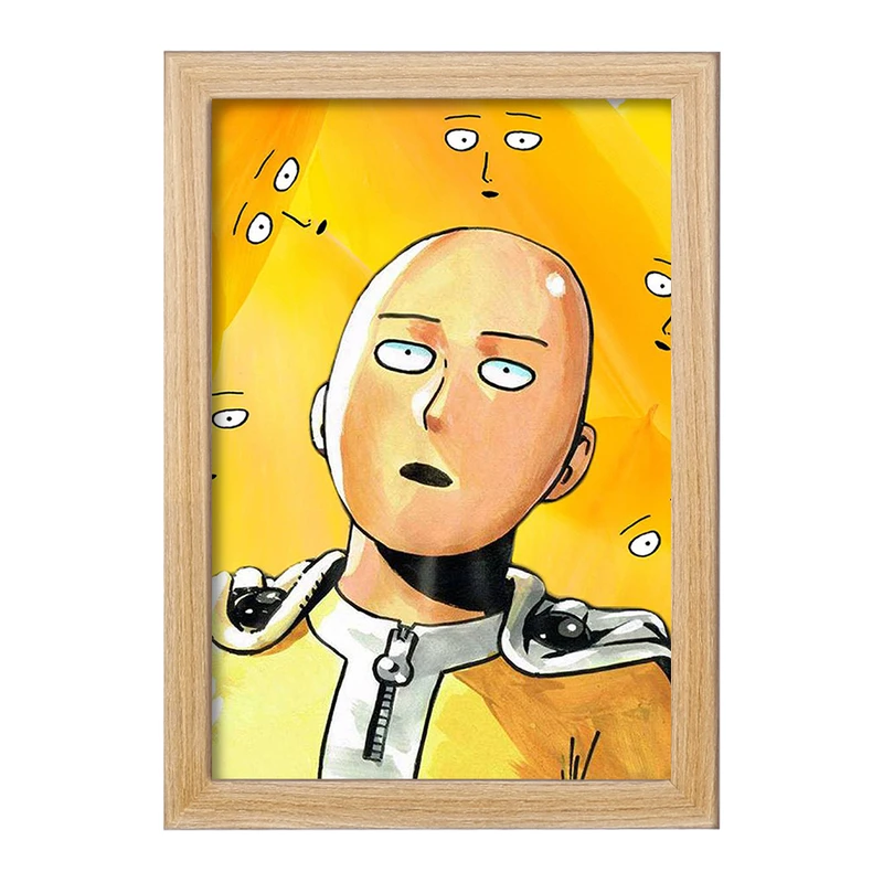 تابلو خندالو مدل سایتاما انیمه مرد تک مشتی One Punch Man  کد 11387