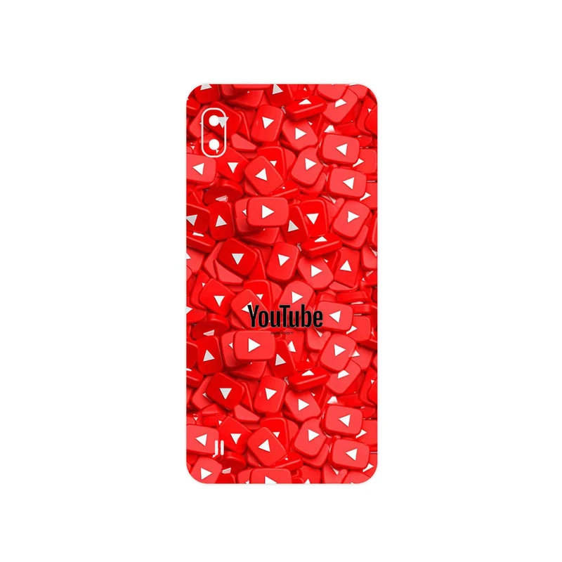 برچسب پوششی ماهوت مدل Youtube مناسب برای گوشی موبایل سامسونگ Galaxy A10
