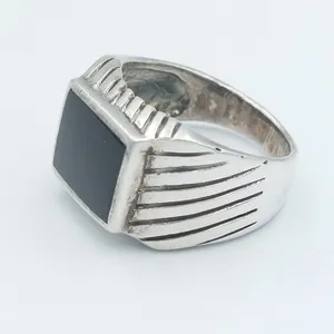 انگشتر نقره مردانه مدل عقیق کد 20621