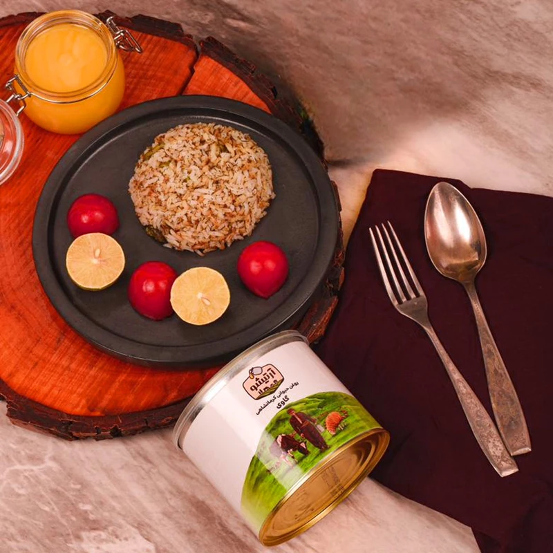 عکس شماره 4 : روغن حیوانی کرمانشاهی ویژه گاوی آرتیشو-500 گرم