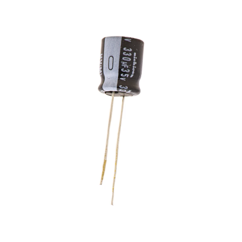 خازن الکترولیت 330 میکرو فاراد کد 35v بسته 2 عددی
