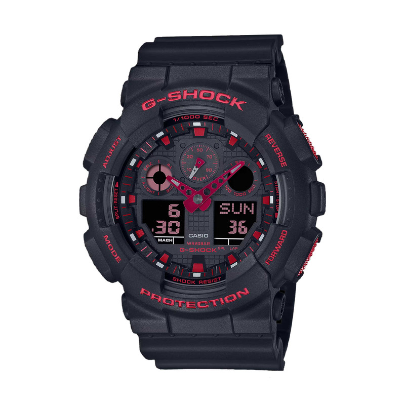 ساعت مچی عقربه ای مردانه کاسیو مدل GA-100BNR-1ADR