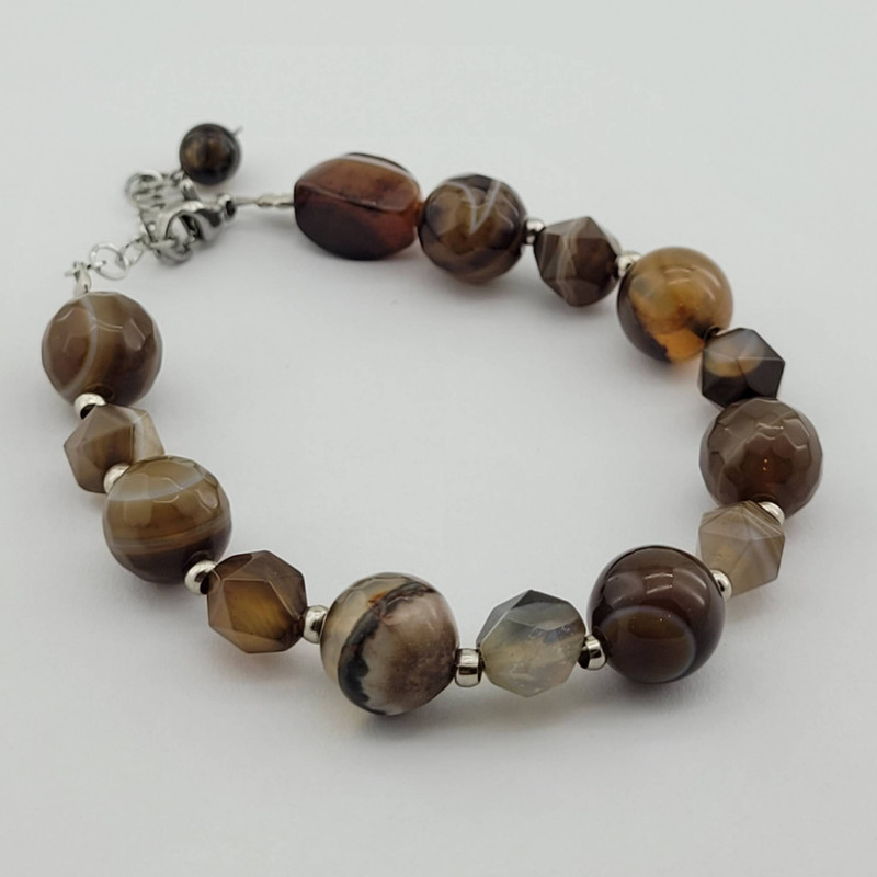 دستبند زنانه مدل سنگ عقیق سلیمان کد 0012 دستبند زنانه مدل سنگ عقیق سلیمان کد 0012