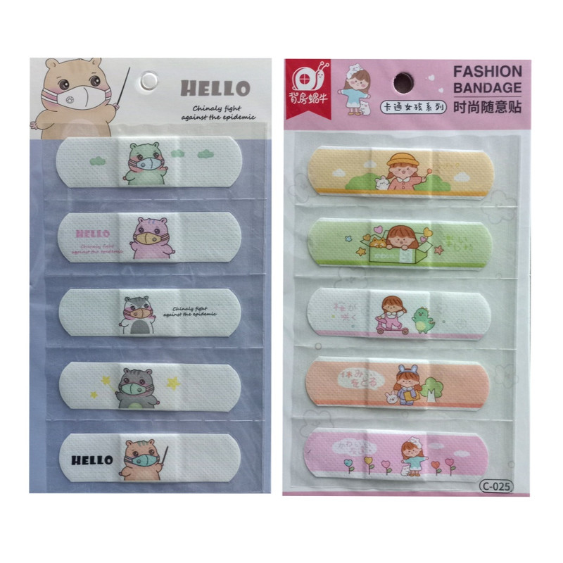 چسب زخم مدل  فانتزی طرح اسب ابی و دختر مهربان مجموعه 2 عددی