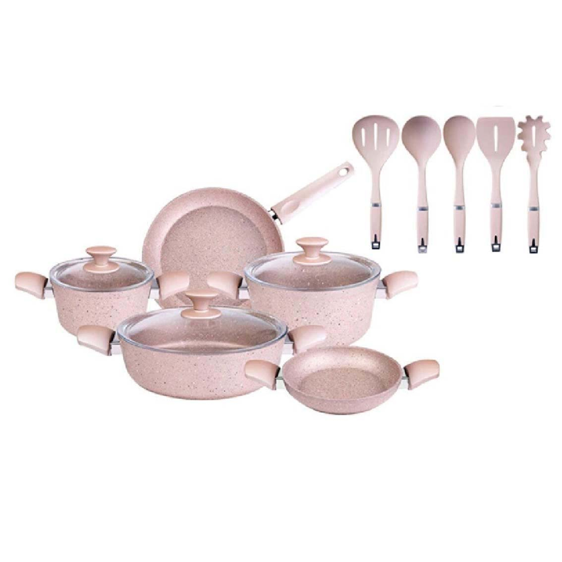 سرویس پخت و پز 13 پارچه کاراجا مدل ROSEGOLD