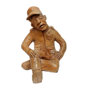 مجسمه سفالی طرح نگهبان