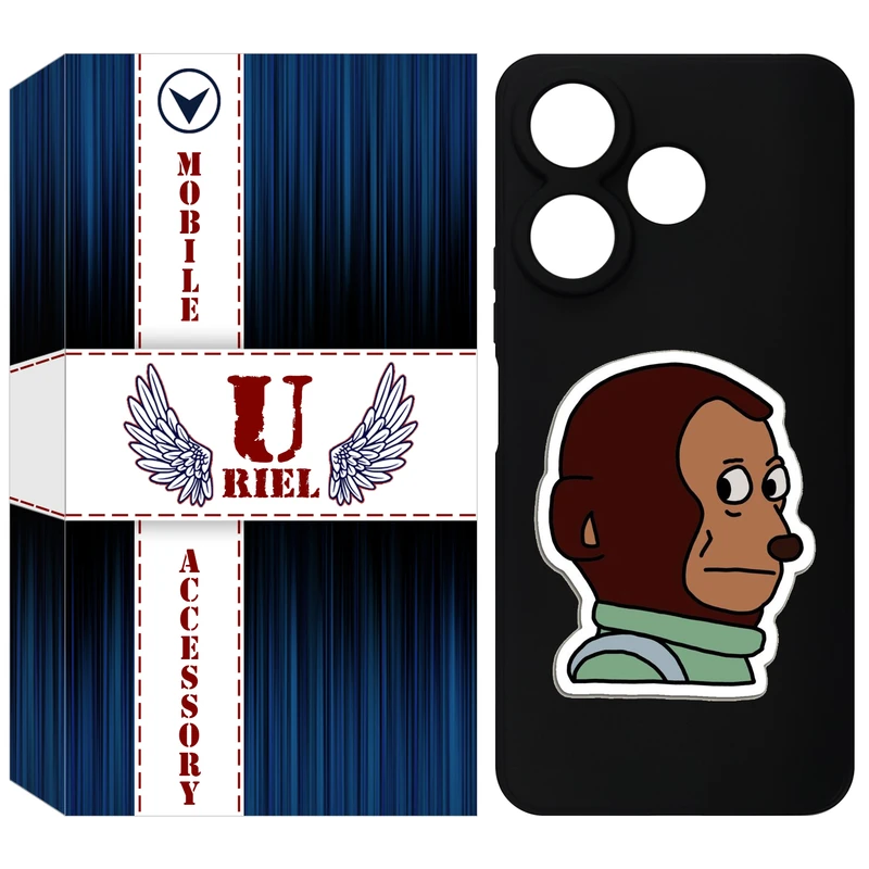 کاور یوریل مدل KSH کد 88 طرح میمون مناسب برای گوشی موبایل شیائومی Redmi 13 4G / 13 5G / Poco M6 4G