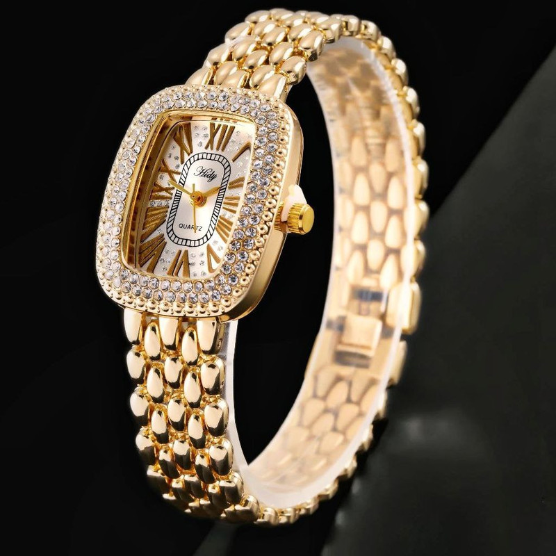 ساعت مچی عقربه ای زنانه مدل فول نگین t2