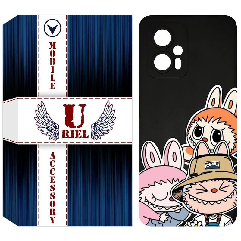 کاور یوریل مدل KSH کد 145 طرح عروسک لبوبو مناسب برای گوشی موبایل شیائومی Poco X4 GT