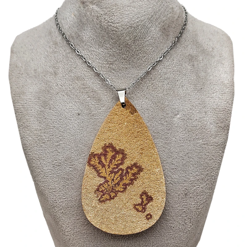 گردنبند دخترانه مدل شجر طرح بیضی کد 12-40