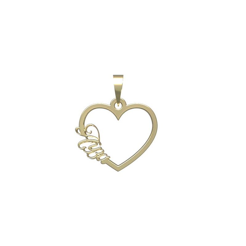 آویز گردنبند طلا 18 عیار زنانه مدوپد مدل اسم آیزا ayza کد PB1-10287