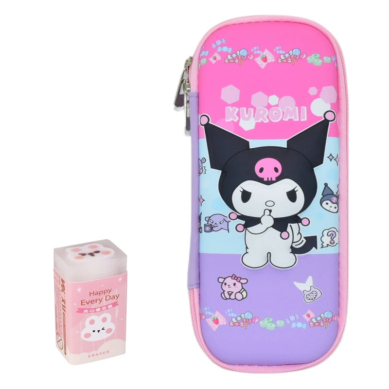 جامدادی مدل RT طرح کرومی کد 3026 به همراه پاک کن