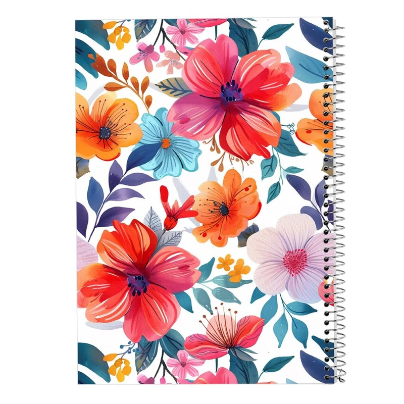 دفتر شطرنجی 50 برگ مدوپد طرح گل کد DF15989