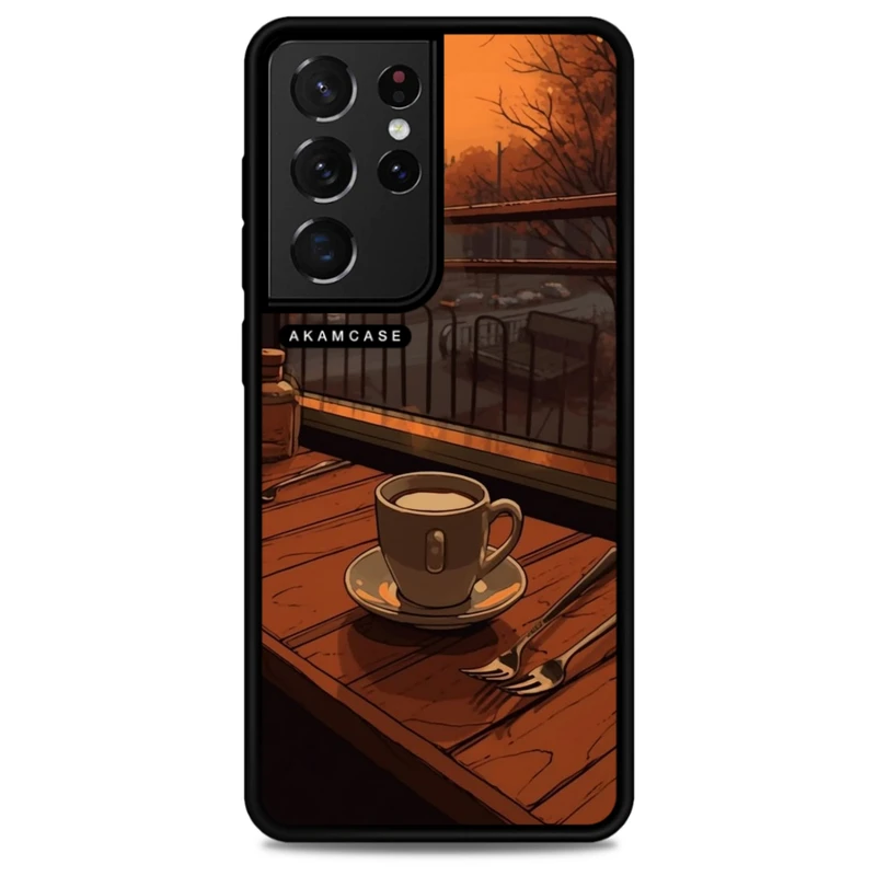 کاور آکام مدل AMC-WSGS21U-COFFEE-11 مناسب برای گوشی موبایل سامسونگ Galaxy S21 Ultra