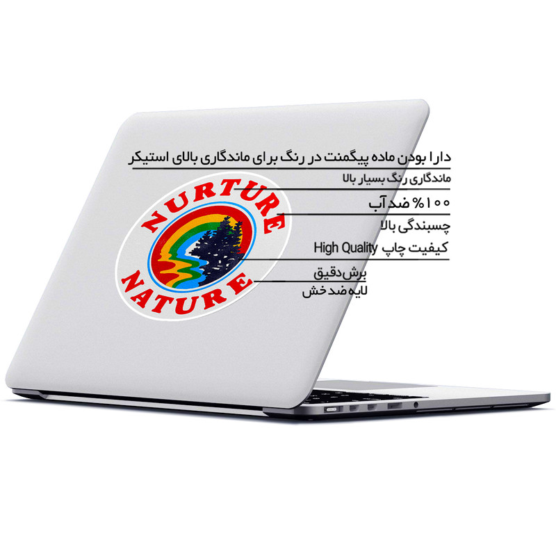 استیکر لپ تاپ ماسا دیزاین طرح رود مدل STK1097