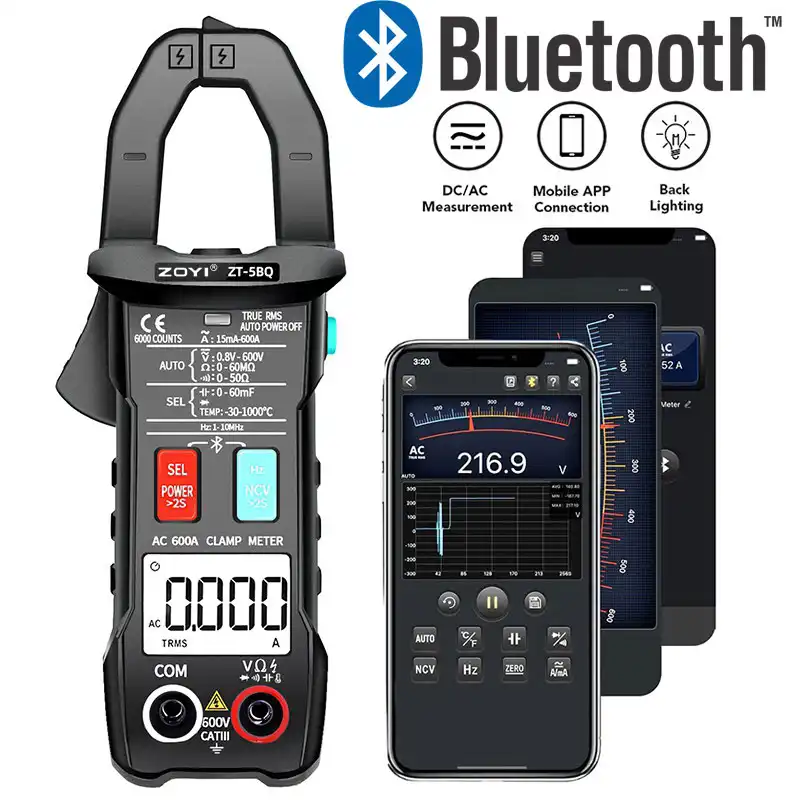 مولتی متر کلمپی بلوتوثی زویی مدل ZT-5BQ