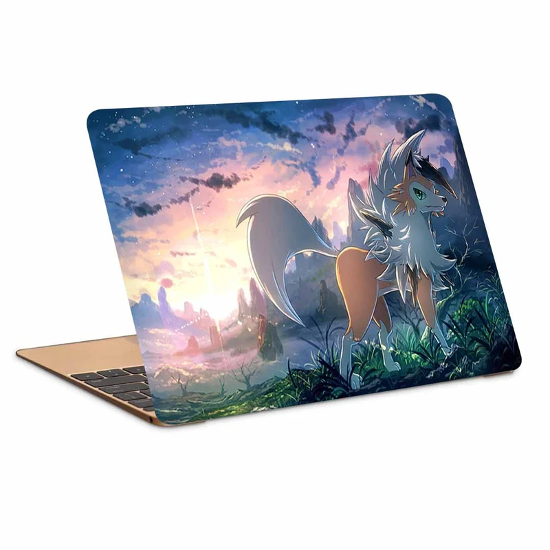 استیکر لپ تاپ طرح Lycanroc Pokemon کد N-353 مناسب برای لپ تاپ 15.6 اینچی