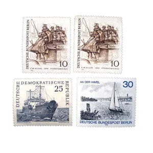 تمبر یادگاری مدل بندر و دریا کد DS2499 مجموعه 4 عددی