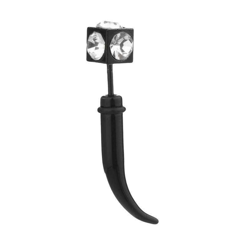 پیرسینگ گوش زنانه مدل عاج فیل نگین دار کد YG-2 پیرسینگ گوش زنانه مدل عاج فیل نگین دار کد YG-2