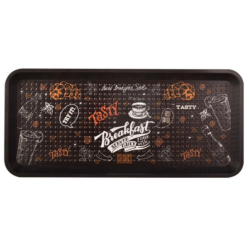سینی بدون دسته طرح Tastyسایز 36*16 سانتی متر