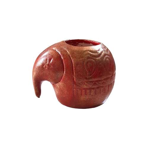 گلدان سفالی طرح فیل