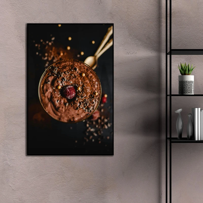 تابلو نوری بکلیت طرح بستنی مدل B-D2234 فریم مشکی