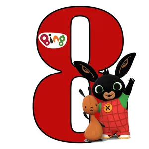 استند رومیزی تولد مدل عدد 8 طرح بینگ کد 1321