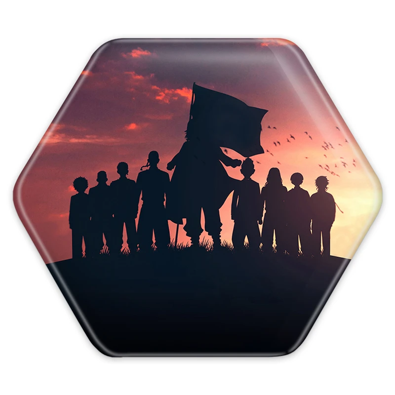 پیکسل خندالو طرح تومان انیمه توکیو ریونجرز مدل شش ضلعی کد 11156