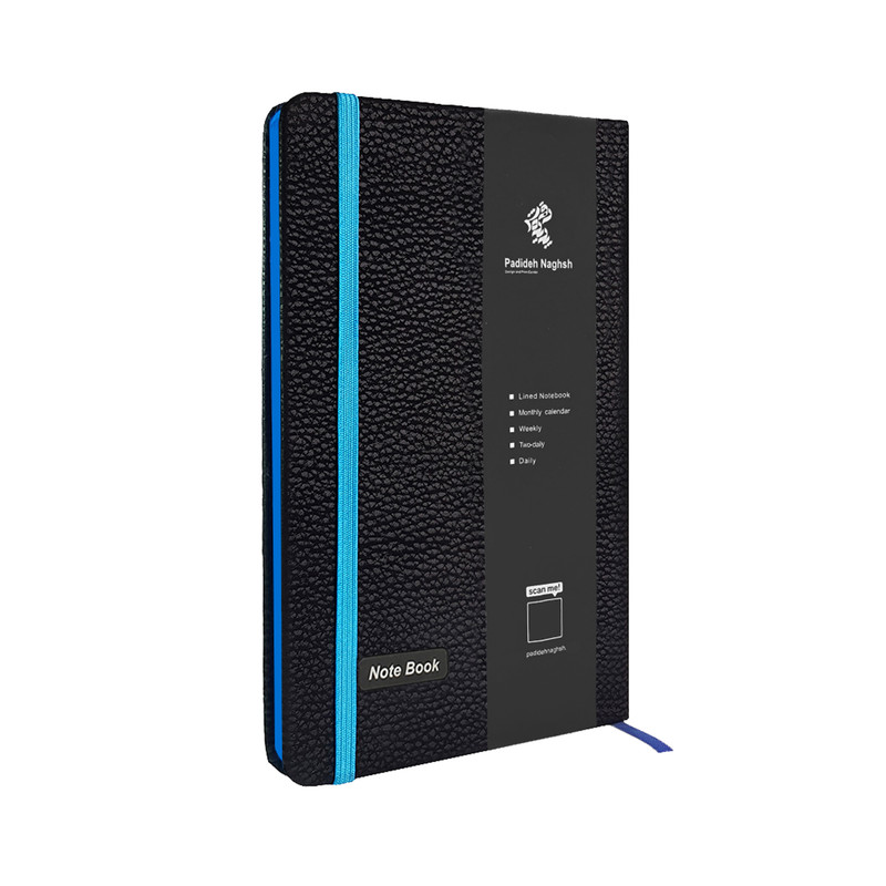 دفتریادداشت 160 برگ پدیده نقش مدل سه لتی چرمی به همراه روان نویس