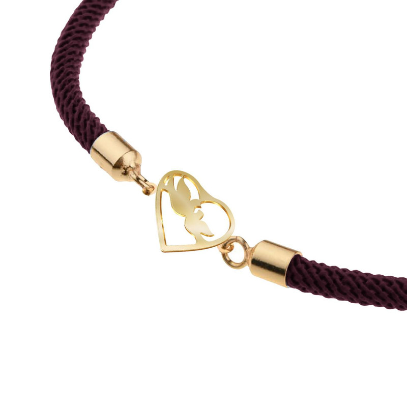 دستبند طلا 18 عیار زنانه مدوپد مدل کبوتر عاشق کد D11-10453