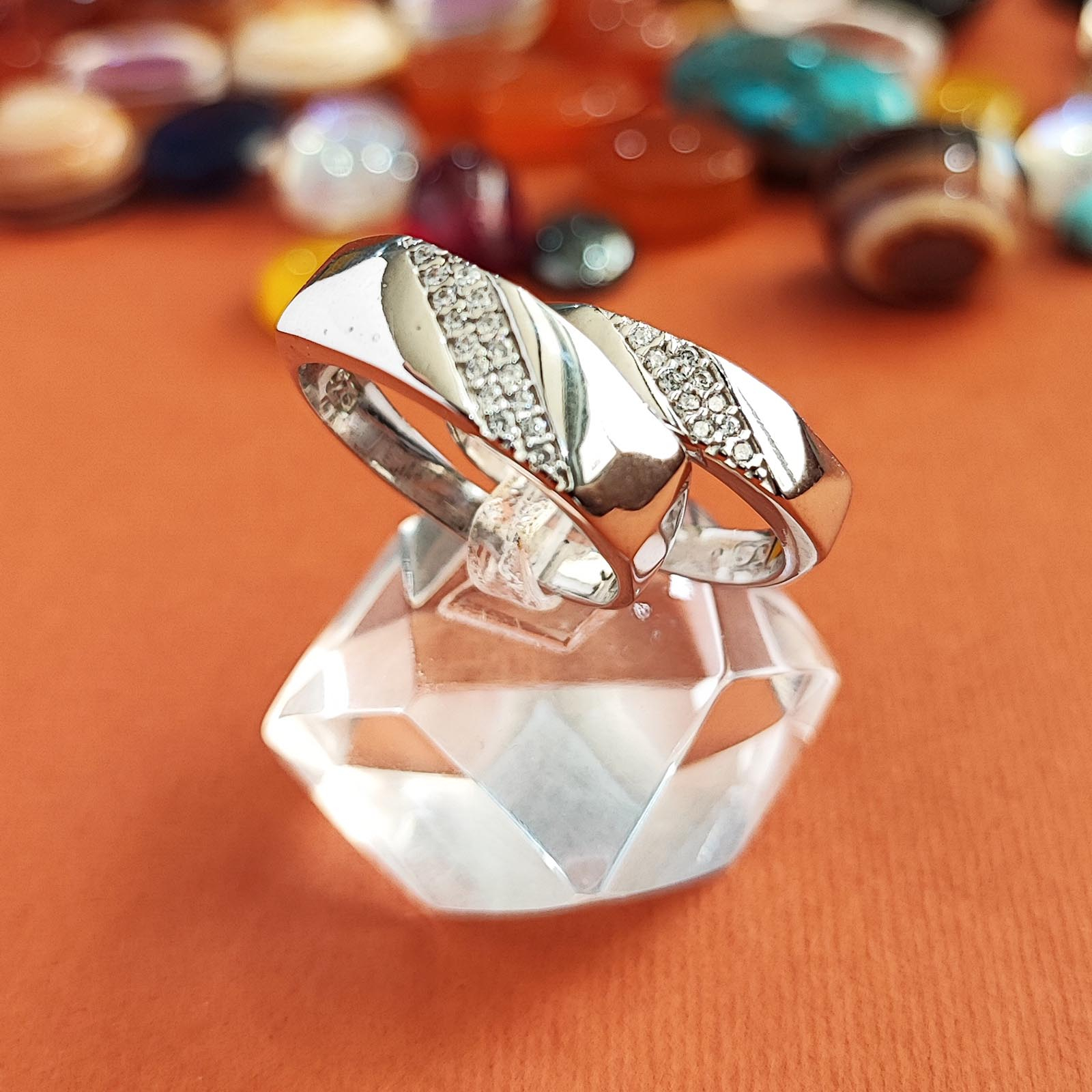 ست انگشتر نقره مدل RS2050 بسته 2 عددی