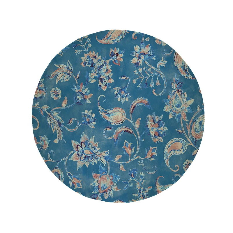 پادری مدل دایره طرح گل کد 5391 سایز 90 × 90 سانتی متر