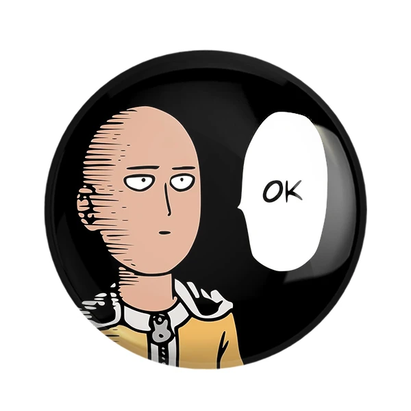 مگنت خندالو طرح سایتاما انیمه مرد تک مشتی One Punch Man کد 10520
