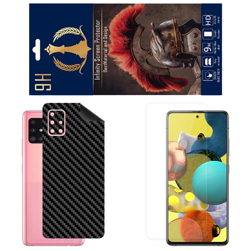 برچسب پوششی اینفینیتی مدل FC مناسب برای گوشی موبایل سامسونگ Galaxy A51 5G به همراه محافظ صفحه نمایش