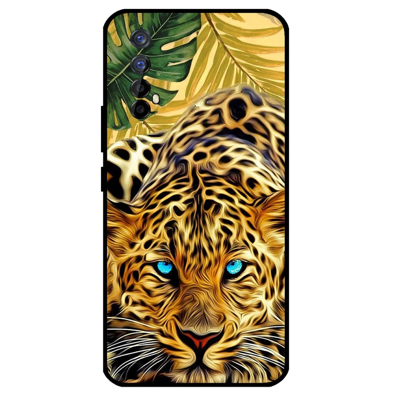 کاور مگافون طرح پلنگ مدل 7455 مناسب برای گوشی موبایل ریلمی 7