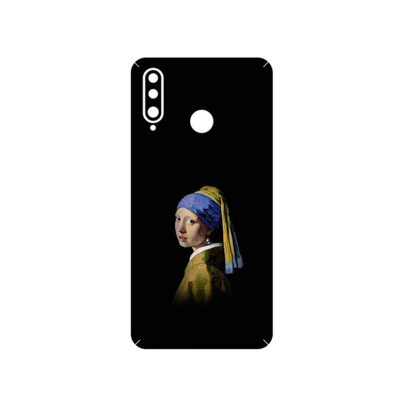 برچسب پوششی ماهوت مدل Girl with a Pearl Earring of Vermeer مناسب برای گوشی موبایل هوآوی P30 Lite (24 MP Camera)