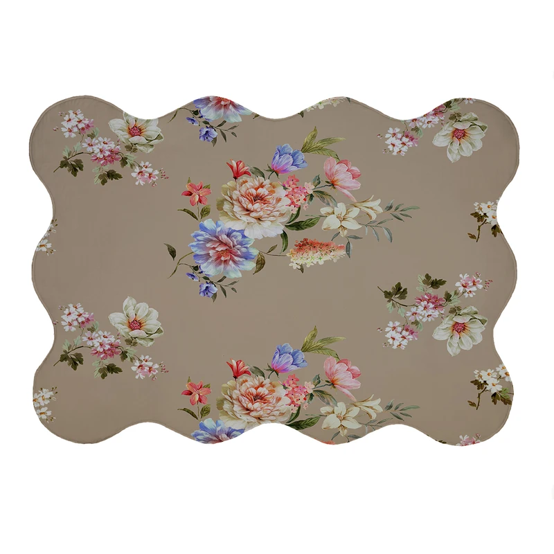 پادری مدل دالبر طرح گل کد 5901 سایز 80x110 سانتی متر 