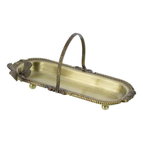 ظرف برنجی مدل زنبیلی پروانه