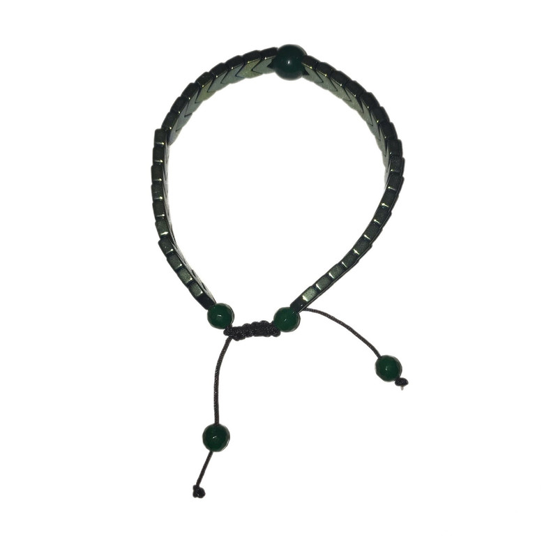 دستبند زنانه مدل حدید و عقیق یشم کد S-223 دستبند زنانه مدل حدید و عقیق یشم کد S-223