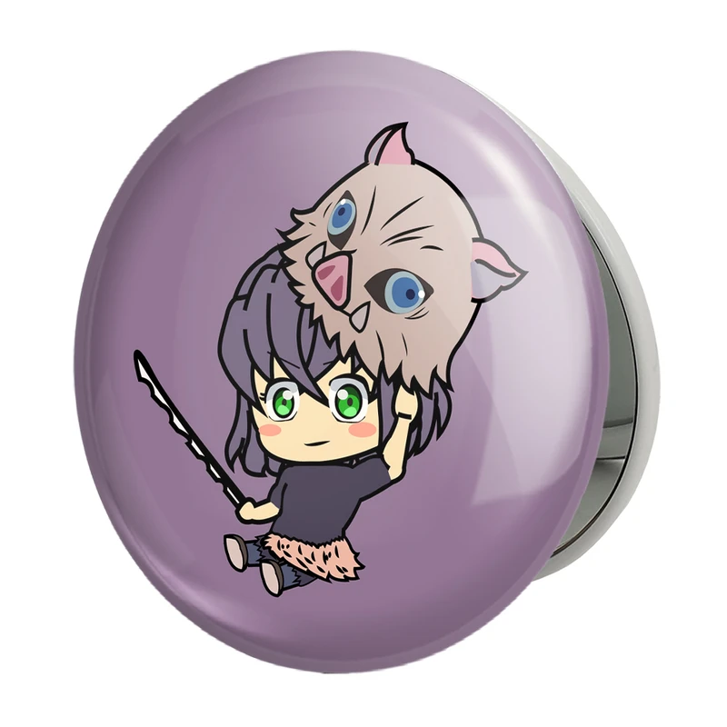 آینه جیبی خندالو طرح اینوسکه انیمه شیطان کش مدل تاشو کد 13695 