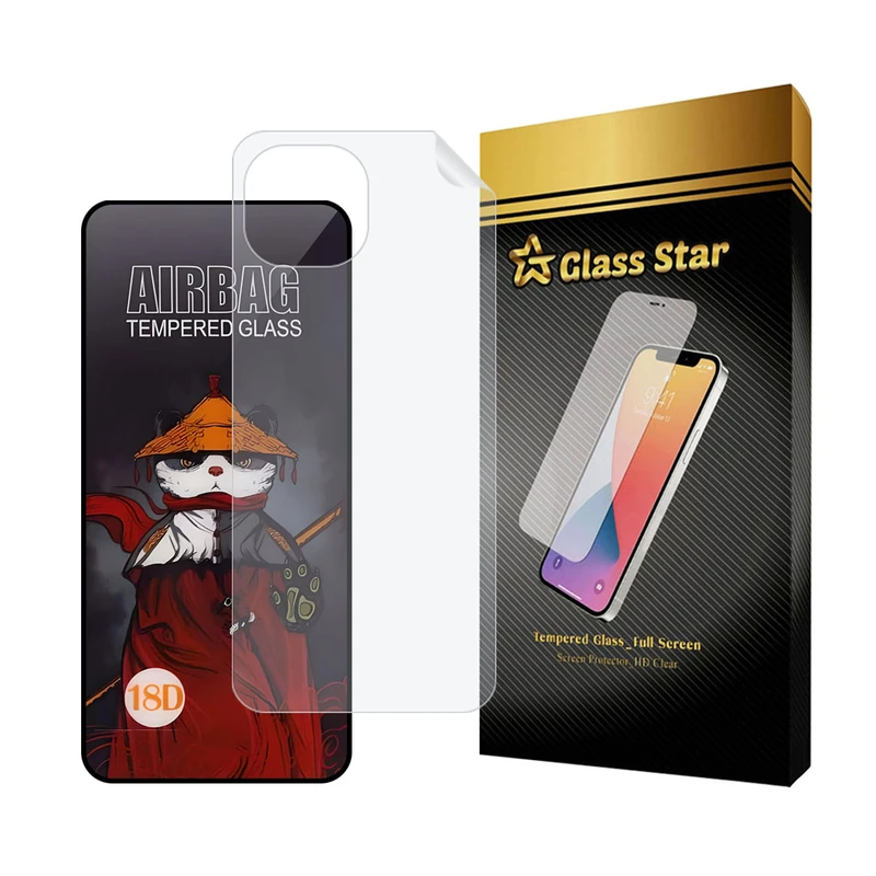 محافظ صفحه نمایش گلس استار مدل AIRNABKGS مناسب برای گوشی موبایل شیائومی Mi 11 Lite 4G / Mi 11 Lite 5G / Mi 11 Lite NE 5G به همراه محافظ پشت گوشی